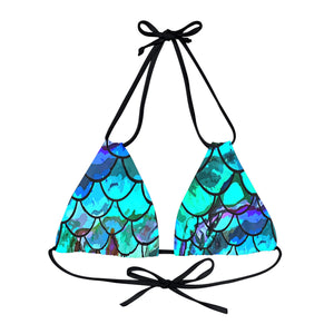 Mermaid Blues Triangle Bikini Top