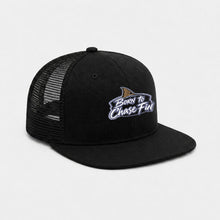 Load image into Gallery viewer, Redfish Born to Chase Fin Embroidery Flat-Brim Mesh Cap