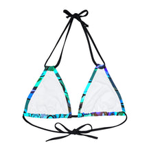 Load image into Gallery viewer, Mermaid Blues Triangle Bikini Top