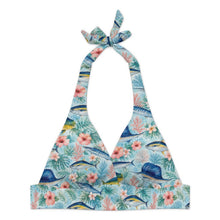 Load image into Gallery viewer, Bluewater Bloom Halter Top &amp; Skirted Bikini Set