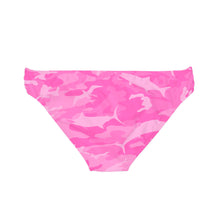 Load image into Gallery viewer, Pink Saltwater Camo Tie Side Bikini Bottom