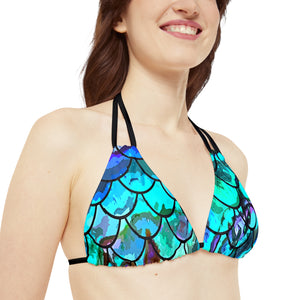 Mermaid Blues Triangle Bikini Top