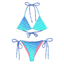 Load image into Gallery viewer, Ombre Blues Mermaid recycled string bikini