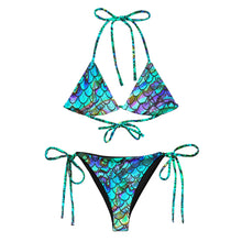 Load image into Gallery viewer, Mermaid Blues recycled string bikini