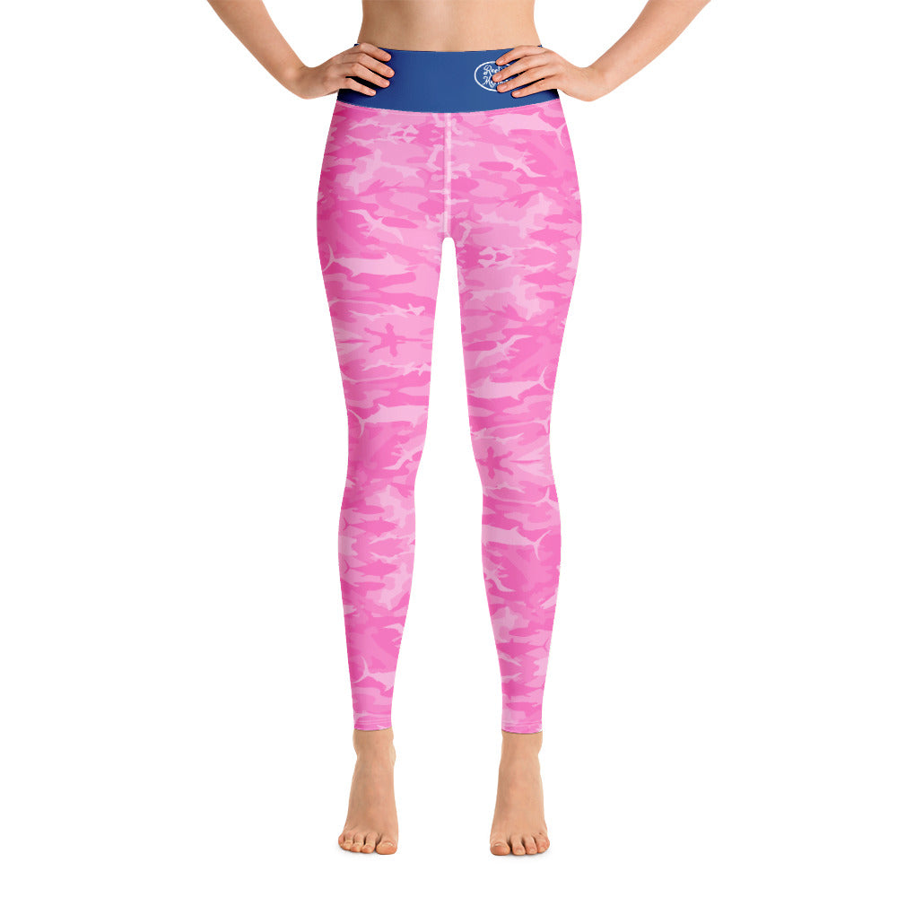 Pink Saltwater Camo Yoga Leggings