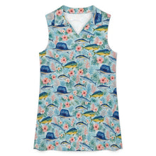 Load image into Gallery viewer, Bluewater Bloom Women’s Collared Shift Dress