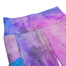 Load image into Gallery viewer, Reel Mermaid Cotton Candy High-Waisted Leggings With Side Pockets XS to Plus 6XL