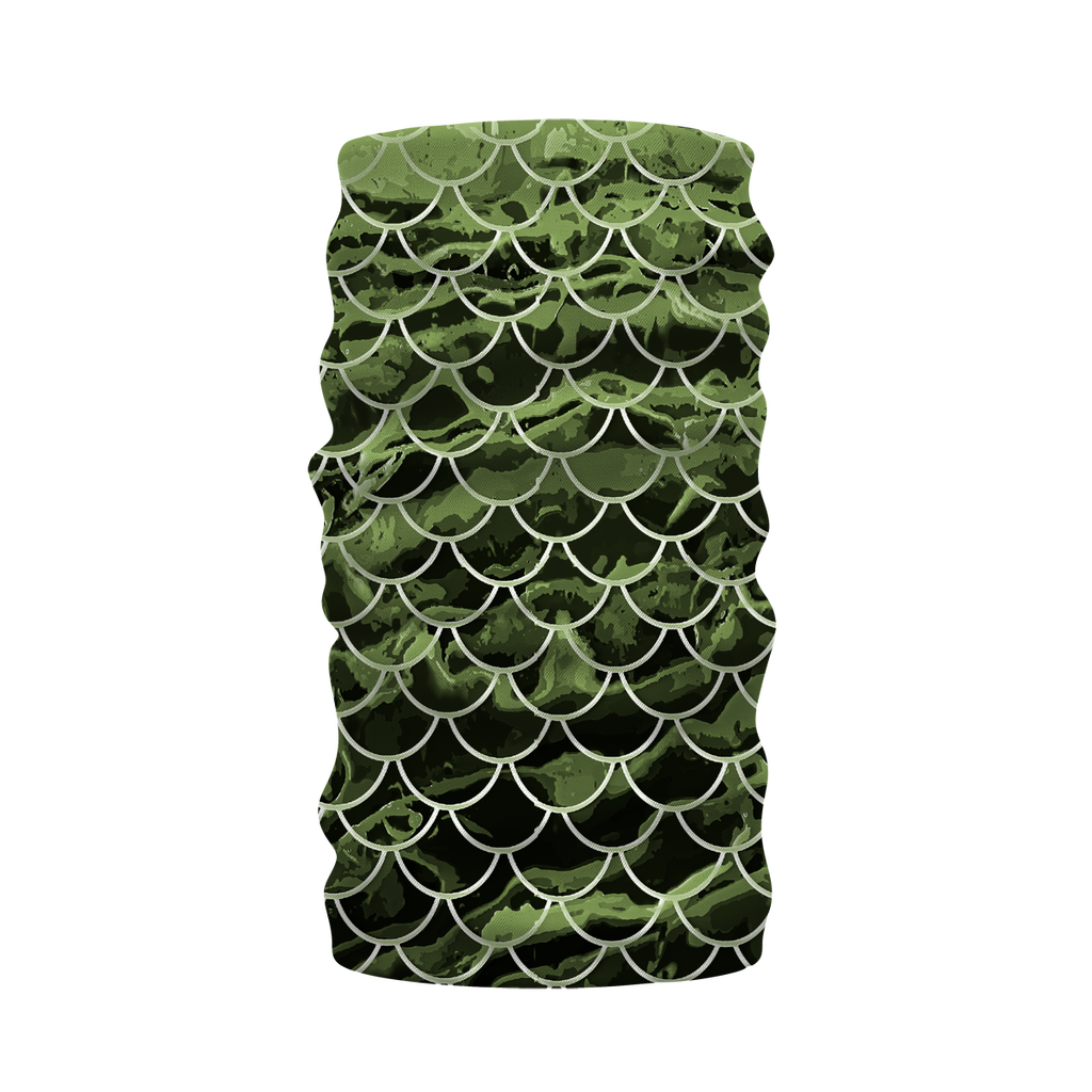 Mermaid Scale Camo ﻿Sublimation Neck Warmer Morf Scarf