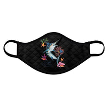 Load image into Gallery viewer, Watercolor Fish Face Mask (Mahi, Marlin, Wahoo &amp; Tuna)