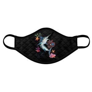 Watercolor Fish Face Mask (Mahi, Marlin, Wahoo & Tuna)