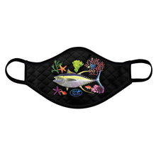 Load image into Gallery viewer, Watercolor Fish Face Mask (Mahi, Marlin, Wahoo &amp; Tuna)
