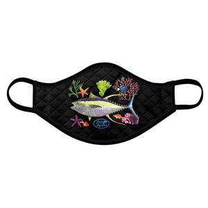 Watercolor Fish Face Mask (Mahi, Marlin, Wahoo & Tuna)