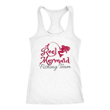 Load image into Gallery viewer, Fishing For a Cure - Reel Mermaid in Pink and Silver Glitter - Island Mermaid Tribe