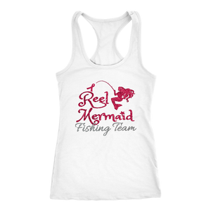 Fishing For a Cure - Reel Mermaid in Pink and Silver Glitter - Island Mermaid Tribe