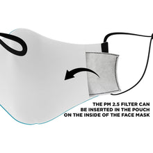Load image into Gallery viewer, Bahamas Flag Adjustable Face Mask - Island Mermaid Tribe