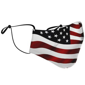 American Flag Face Adjustable Face Mask - Island Mermaid Tribe