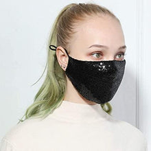 Load image into Gallery viewer, Sequins Mask with Pocket for Filter and adjustable straps - Island Mermaid Tribe