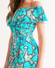 Load image into Gallery viewer, Barrier Reef Women&#39;s Off-Shoulder Dress