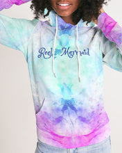Load image into Gallery viewer, Tie Dye Women&#39;s Reel Mermaid Hoodie