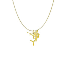 Load image into Gallery viewer, Sterling Silver Sailfish Necklace