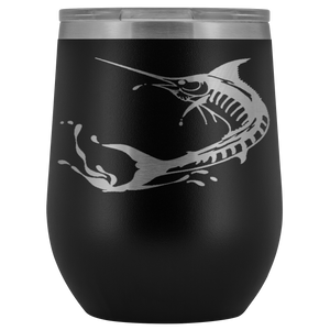 Marlin Laser Engraved Wine Tumbler