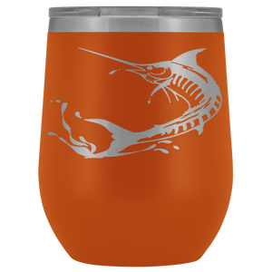 Marlin Laser Engraved Wine Tumbler