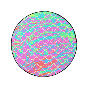 Pink Mermaid Scale 34 Inch Spare Tire Cover - Island Mermaid Tribe
