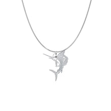 Load image into Gallery viewer, Sterling Silver Sailfish Necklace