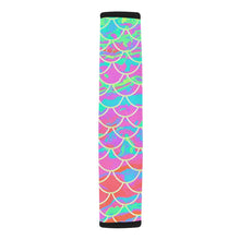 Load image into Gallery viewer, Pink Mermaid Scale Car Seat Belt Cover 7&#39;&#39;x12.6&#39;&#39; - Island Mermaid Tribe