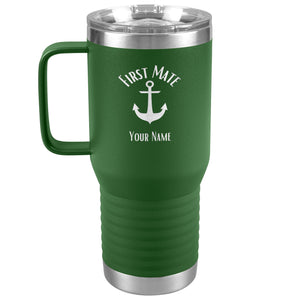 Boat Gifts, Nautical Gifts, Boat Tumbler, Personalized, Boating Gifts, Boat Cup, Boating Tumbler with handle, Boat Accessories, Captain, Boat Owner Gift