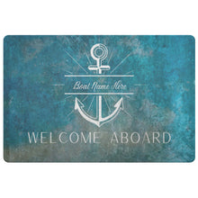 Load image into Gallery viewer, Personalize Anchor Door Mat  26”x18 | Nautical Rug