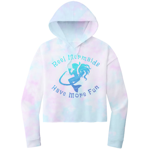 Reel Mermaids Have More Fun Cropped Hoodie