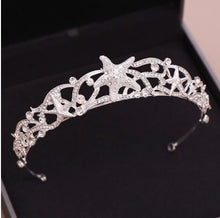 Load image into Gallery viewer, Rhinestone Starfish Tiara Headband