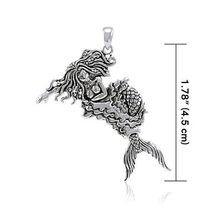 Moveable Mermaid Sterling Silver Pendant | Gift for Mermaid | Gift for her