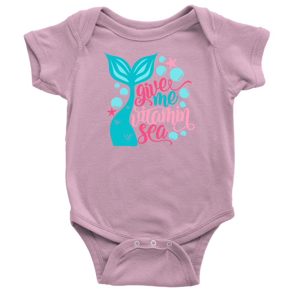 Give Me Some Vitamin Sea!  Baby Onsie - Island Mermaid Tribe