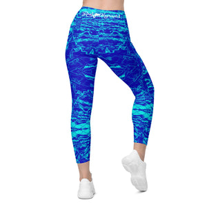 Royal Mermaflage High-Waisted Leggings with pockets