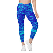 Load image into Gallery viewer, Royal Mermaflage High-Waisted Leggings with pockets
