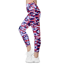 Load image into Gallery viewer, Patriotic Saltwater Camo High-waisted Leggings with pockets