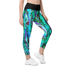 Load image into Gallery viewer, Abalone High-Waisted Leggings with pockets in XS to Plus Size 6XL