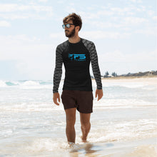 Load image into Gallery viewer, Grey Fin Stalkers Fish Scale Men&#39;s Rash Guard
