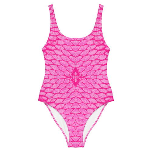 Pink Scale One-Piece Swimsuit