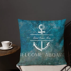 Personalized Nautical Anchor Premium Pillow
