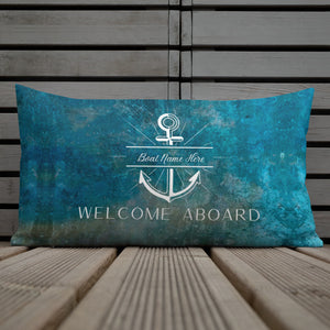 Personalized Nautical Anchor Premium Pillow