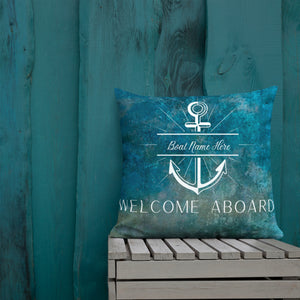Personalized Nautical Anchor Premium Pillow