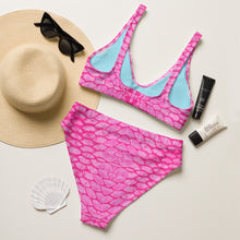 Load image into Gallery viewer, Pink Scale Recycled high-waisted bikini XS - 3XL