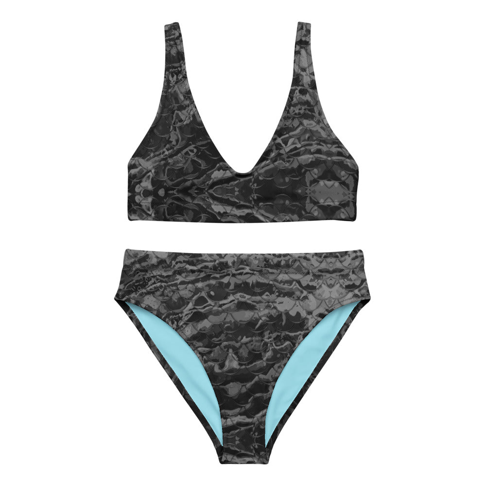 Grey Mermaflage Recycled high-waisted bikini XS - 3XL