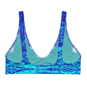 Royal Mermaflage Recyled padded bikini top