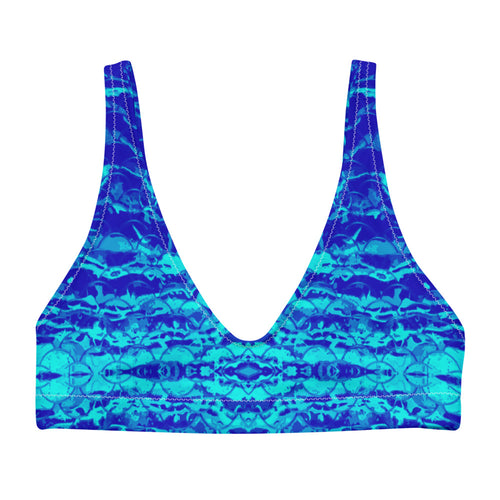 Royal Mermaflage Recyled padded bikini top