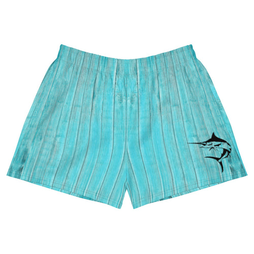 Marlin and Wood Grain Women's Athletic Shorts