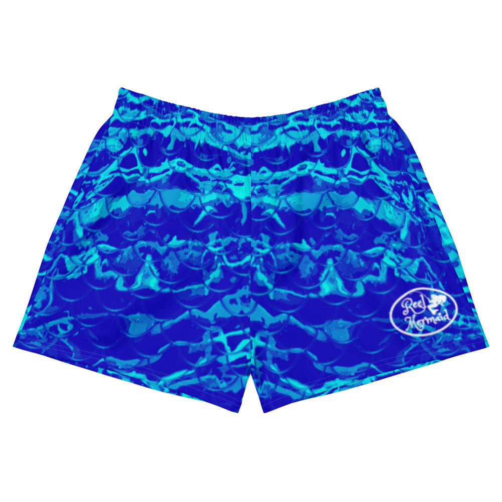 Royal Mermaflage Women's Athletic Shorts